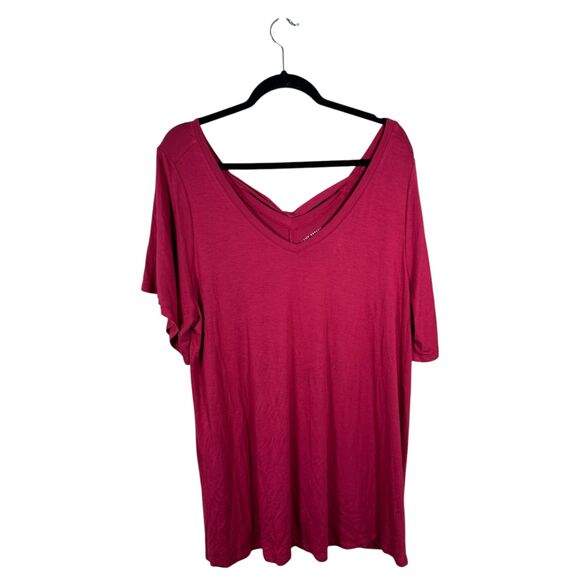 Lane Bryant Pink Short Sleeve Swing Tee Size 18/20 NEW with Tags - Picture 1 of 5